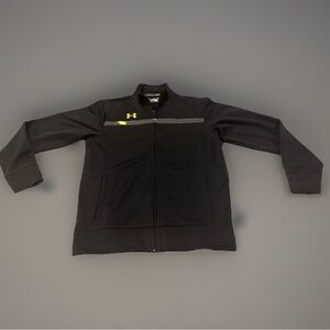 Under Armour Jacket Adult Small Protect This House Black Yellow Full Zip Pockets